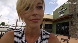 free adult clip 27 anal gay fetish ManyVids presents TianaLive in Restaurant Patio Orgasm With Toy, mature on milf porn-7