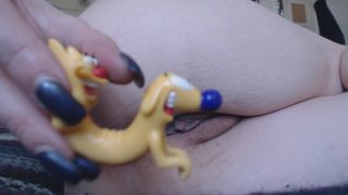 Alt Babe Buries Nerdy Toys In Pussy – Fluffer Nutter - gothic - solo female femdom chastity-7