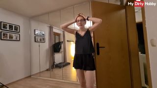 Skinny Redhead Nerdy Amateur Sucks & Fucks In Bed  MyDirtyHobby-1