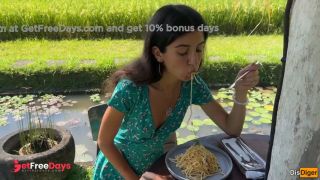 [GetFreeDays.com] Cumwalk in Public Cafe Eating Pasta Carbonara with Sperm on Face Adult Clip February 2023-6