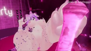 60Fps Furry Girl Gives A Paw Job-4