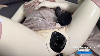 Natallien In Latex Condom Suit  Cum In All Holes  OnlyFans Clip-9