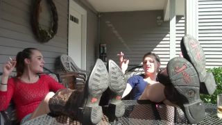 Dirty feet worship – Sassy, Lenore – Boot Girls-1