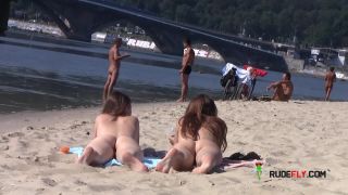 Public beach just got hotter with a teen nudist public -5