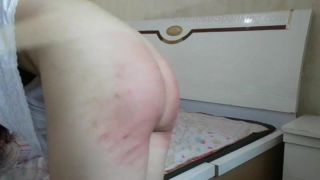 Free Porn Spank Video | [hotspanker.com] M054 - Two Girls Bedroom Caning Lying Down on The Bed-7