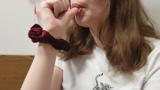 xxx clip 42  WetSchoolGirl – ASMR Wet Thumb Sucking, self sucking on teen-5