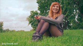 Shameless Girl in Park-1