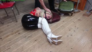 online porn clip 3 lingerie fetish porn femdom porn | Busty blonde balltied in her sexy white boots for relentless bound orgasms | crushed elbows-5
