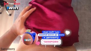 A beautiful girl in a red dress received her portion of sperm right on her big ass-0
