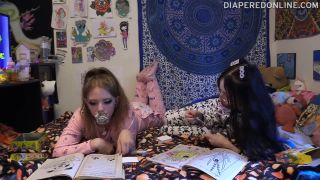 DiaperedonlineBambi Samara Samara  Bambi Coloring in Footie PJs and Diapers-6