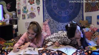 DiaperedonlineBambi Samara Samara  Bambi Coloring in Footie PJs and Diapers-7