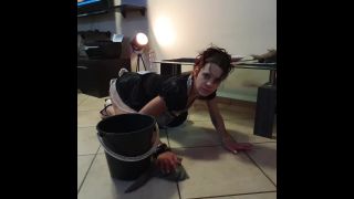 Dom & Whores Pussy Upskirt French Maid Get Pissed On And Cleans It - 1440p-7