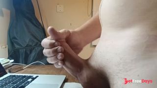 [GetFreeDays.com] White male watching porn until the milk pours off his cock. Phimosis cock yum Sex Clip March 2023-7