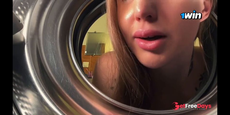 [GetFreeDays.com] Hot tatted neighbor stuck in the washing machine and got fucked POV Sex Film November 2022