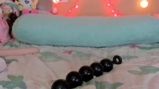 Camshow CollectionTweetney huge balls and dragon dildo in stretched anal gape-1