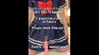 Japanese schoolgirl barefoot sole slippery massage-9