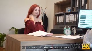 Hd Porn LOAN4K. Sexy redhead is ready to show her big tits and give her pussy for a loan-1
