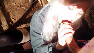 Cute German Teen Sucks Big Dicks - Public-0