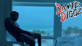 Dante Diggz - Morning BBC Alone Time During A Hurrricane On South Beach 1080P - Solo masturbation-0