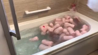 Onanist Take - 【個人撮影】総額100万円以上⁉ オナホール４００個で、オナホ風呂を作ってみた! Japanese Amateur Squirt masturbation sex anal オナニストたけ-5