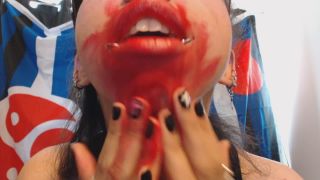 adult xxx clip 36 Miss Alice the Goth – Red Lipstick Smearing Mess All Over Face, pornhub amateur on amateur porn -3