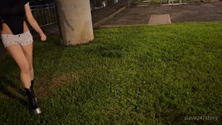 xxx video clip 32 slave247story - Young Ponygirl Practicing Walking Outdoors - UltraHD 2160p on femdom porn gay bdsm tied up-0
