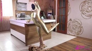 Multilayer zentai suits in kitchen-5