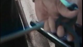 video 39 fetish sex Brunette with massive udders fondled and tethered in chamber, brunette on fetish porn-2