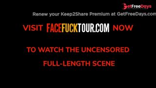 Big Tits Teen Enjoys Rough Drooling Blowjob On Her Knees-8