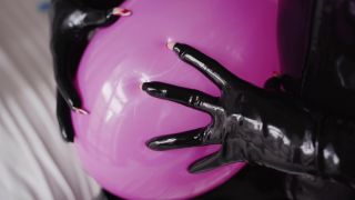 clip 29 Miss Ellie Mouse - Balloons and Latex ASMR | rubber | brunette girls porn squashing fetish-9