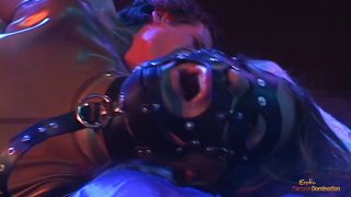 Bound Babe In Latex Gets A Cock In Her Pussy And Mouth Be...-6