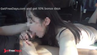 A married woman cant hold back from giving a blowjob in the car and ends up riding me-2
