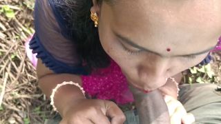 Indian Marathi porn - Cum in mouth and doggy style position fuck in jungle-4