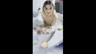 Cute Girl Home Alone in the Bath  Join Me-3