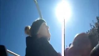 Snow blowjob and cumshot public -3