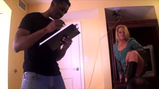 Cuckold watches while his wife drilled by a black guy super ho....-2