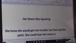 Worst Behaviour Productions 2022 The Fetish Writer - Spanking Full Video-1