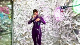 MylatexbabySvetlana Tight Purple Latex Catsuit-0