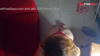 Bossy Redhead Stepsister Takes Control in Parents Room-1