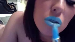 xxx video clip 7 Bratty Ivana - Blue Lipstick - humiliationss - fetish porn femdom hotwife cuckold interracial-7