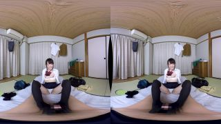 (VR) VRVR-060 「お兄ちゃん大好きだよ！」ニーハイ穿いた制服姿の妹が無防備を装い見せつける絶対領域にフル勃起！ベロキス/耳舐め/ニーハイ脚コキ/濃厚フェラ！生チ○ポ挿入すると膝をガクガクさせながら何度もイキ乱れまさかの中出し懇願！御坂りあ!!!-8