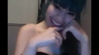 2 asian teens strip on cam-9