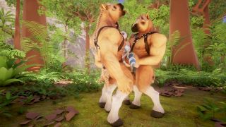 7170 Morning Sex  three Huge Furries Fucked a Blonde Droid in...-6