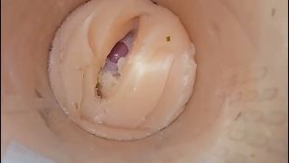 Big Dick Camera deep inside tight pussy captures huge cum explosion-6