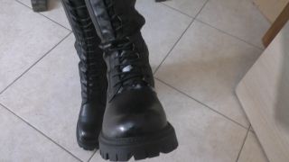 A Mature Cunt Lick My Military Boots And I Let You Cum On The Fetish (Mature porn)-8
