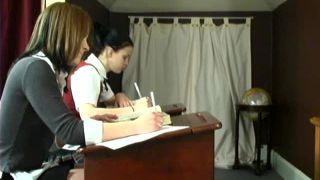 7731 Claire Spanked For Copying Kailee's Work-1