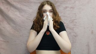 Pt 2WetSchoolGirl - Loud Nose Honking With Red Lips-4