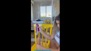 Video NAUGHTY BLONDE INFLUENCER PUTS GIANT TOY INTO PUSSY Daniella ...-1