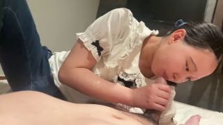 Bukkake Hot Asian girls blowjob and cumshot in her mouth-6
