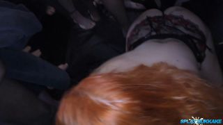 Gorgeous Redhead Forbidden Gal Gets Cum Covered In A Bukkake Party With.-8